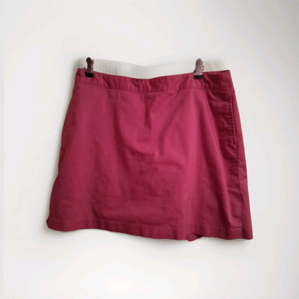 Adidas Woman's Active Wear Stretch  Skort Size 12 Pockets Zipper
